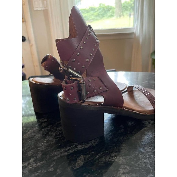 Free People Happiness Heeled Sandals Leather NEW - Picture 3 of 6